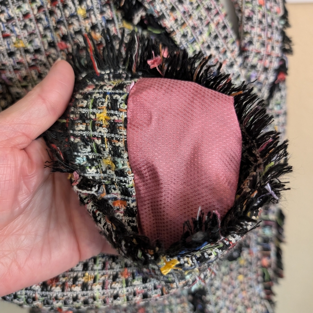 Vintage Multicolor Tweed Blazer - Picture 6 of 7